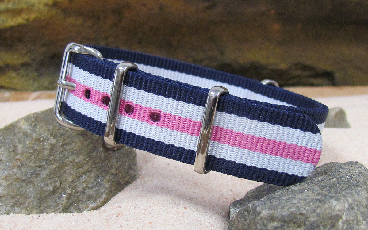 Rosie Ballistic Nylon Watch Strap w/ Polished Hardware