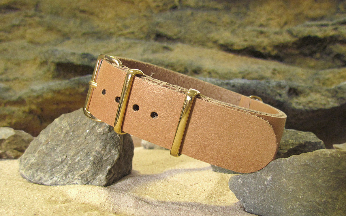 Sandstorm | Light Tan | One-Piece | Leather | Gold Hardware