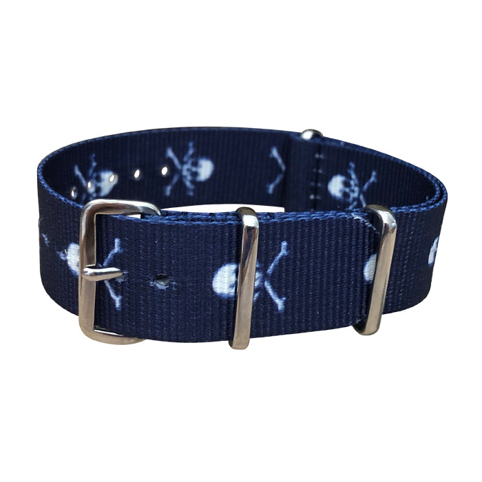 Sea Rover | Blue & White | One Piece | Nylon | Polished Hardware