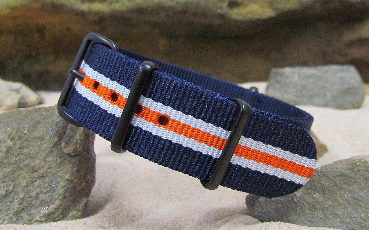 Triton | Navy & Orange & White | One-Piece | Nylon | PVD Hardware