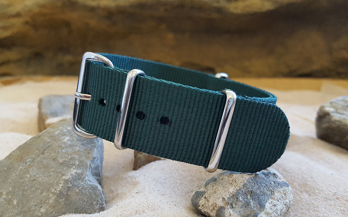 Wilderness Ballistic Nylon Watch Strap w/ Polished Hardware