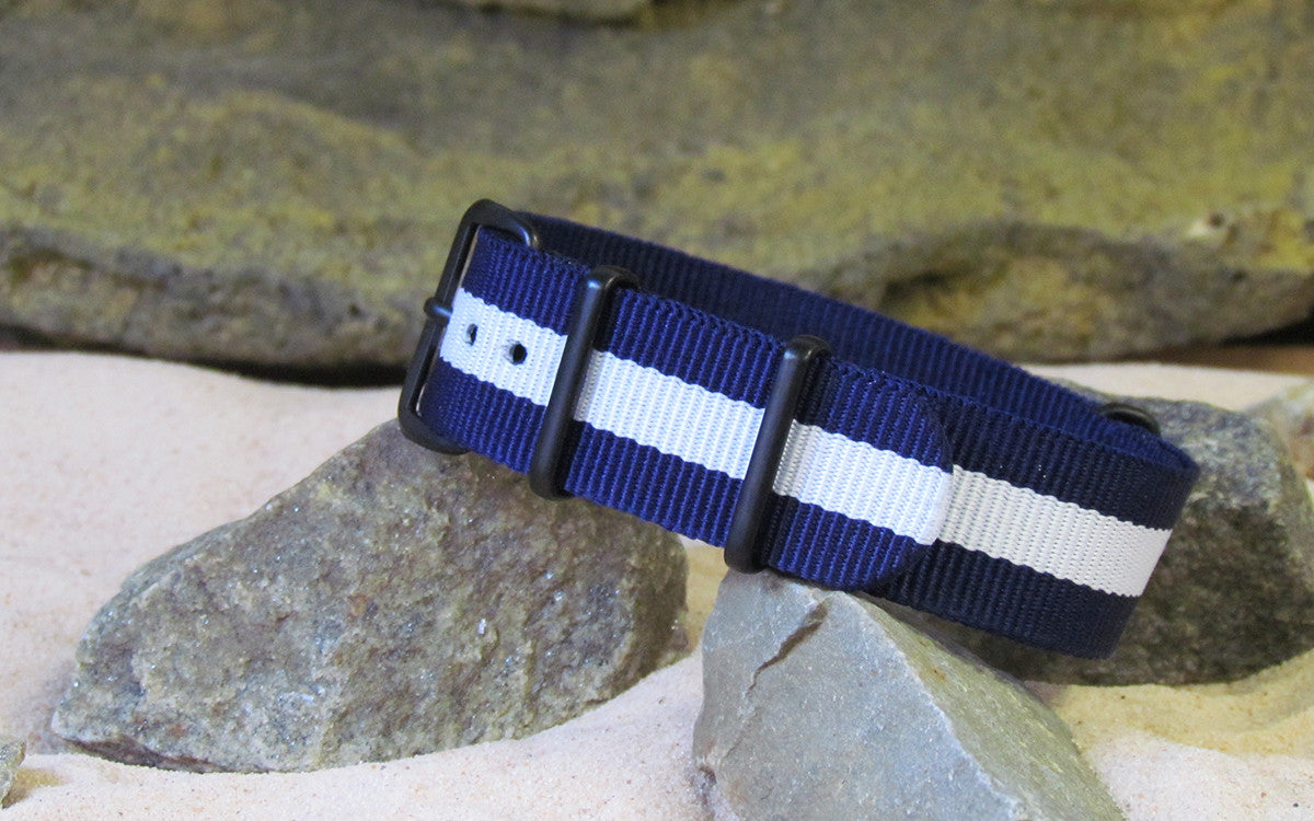 Gentleman | Navy & White | One-Piece | Nylon | PVD Hardware