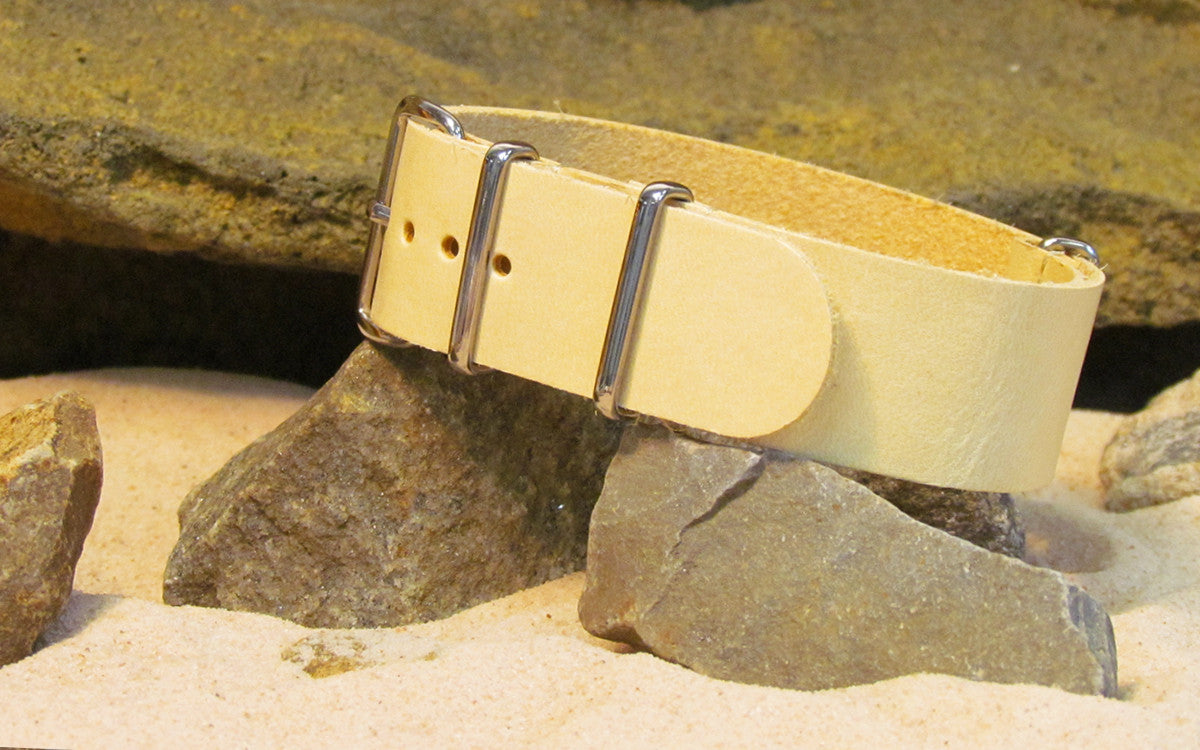 Cavalry | Ivory | One-Piece | Leather | Polished Hardware