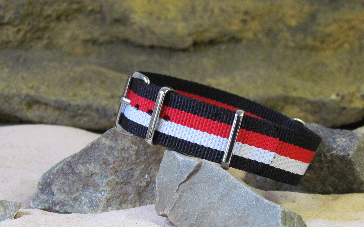 Condor | Black & Red & White | One-Piece | Nylon | Polished Hardware