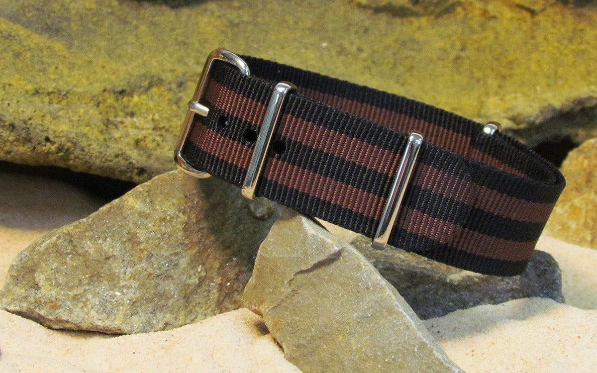 Eclipse II | Black & Coffee Brown | One-Piece | Nylon | Polished Hardware