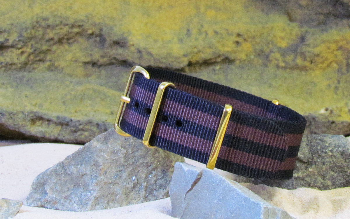 Eclipse II | Black & Coffee Brown | One-Piece | Nylon | Gold Hardware