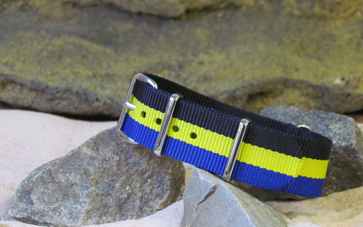 Espy | Black & Yellow & Blue | One-Piece | Nylon | Polished Hardware
