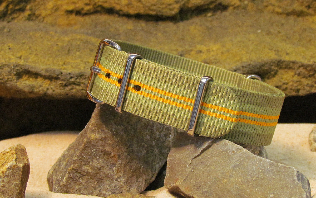 Hannibal Smith | Green & Orange | One-Piece | Nylon | Polished Hardware