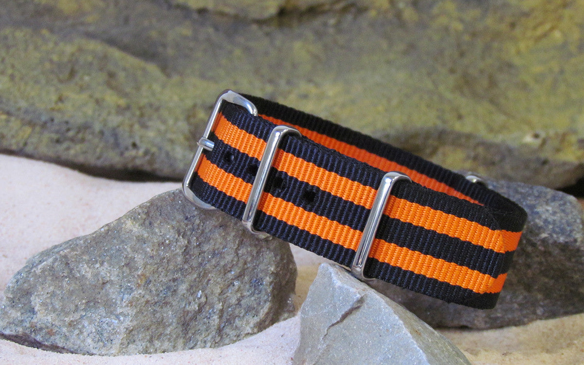 Hellfire | Black & Orange | One-Piece | Nylon | Polished Hardware