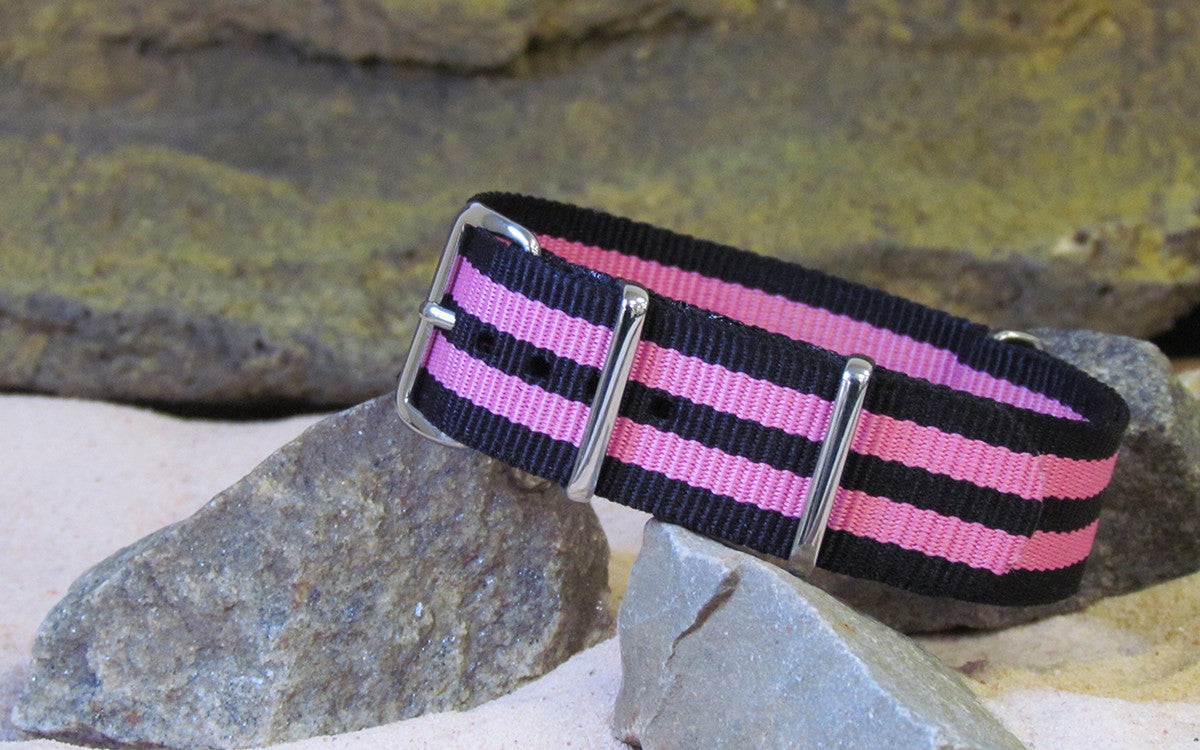 Maniac | Black & Pink | One-Piece | Nylon | Polished Hardware