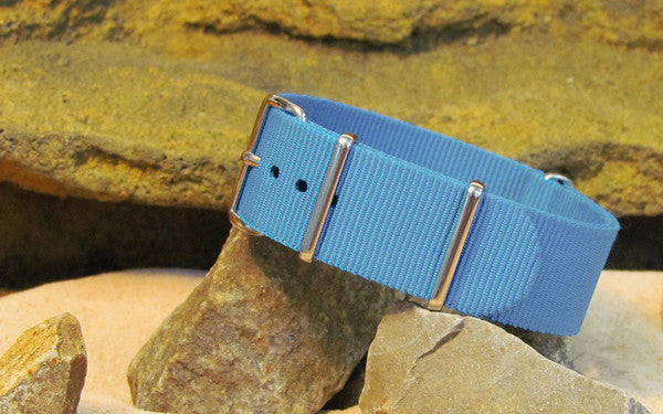 Airborne | Light Blue | One-Piece | Nylon | Polished Hardware