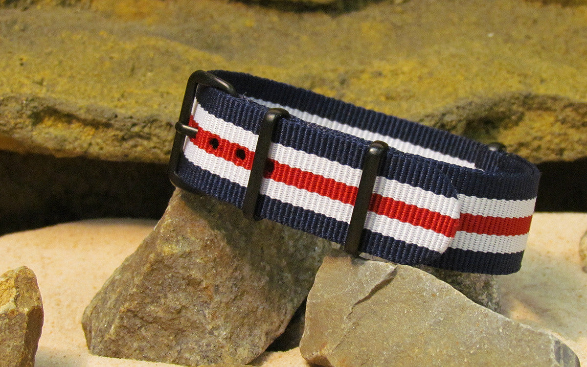 Patriot II | Blue & White & Red | One-Piece | Nylon | PVD Hardware