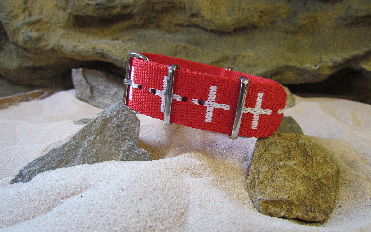 Medic | Red & White | One-Piece | Nylon | Polished Hardware