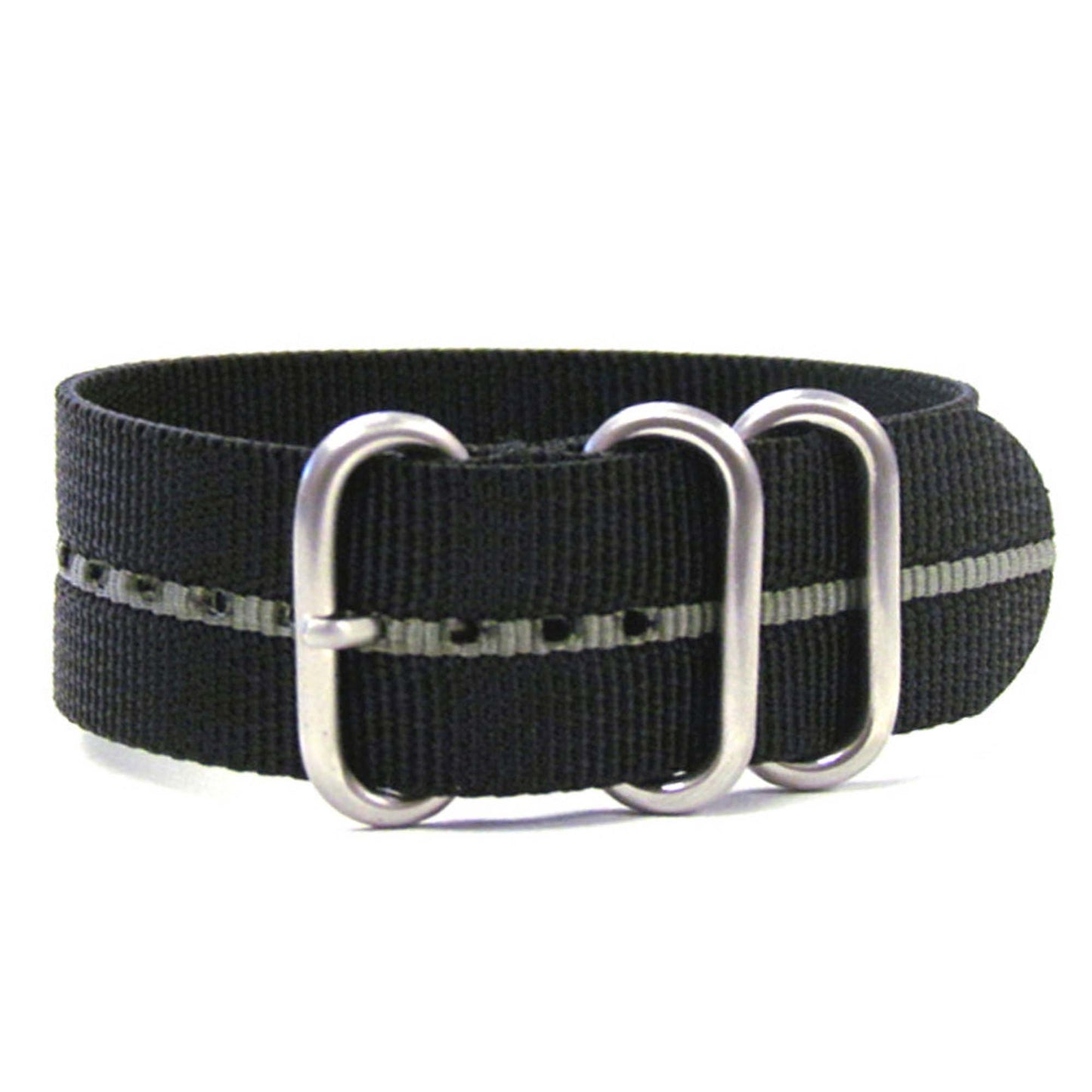 Black-Striped Z3™ | One-Piece | Nylon | Grey Stripe | Brushed Hardware