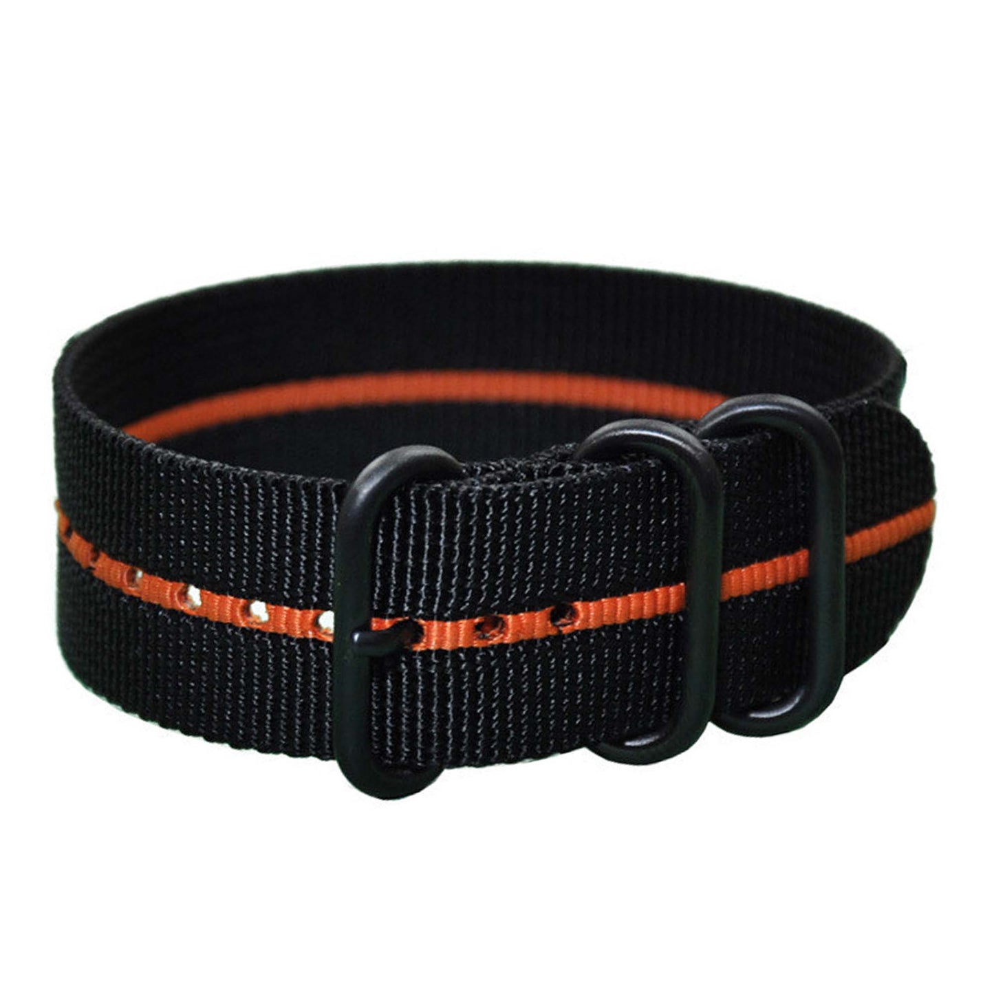 Black-Striped Z3™ | One-Piece | Nylon | Orange Stripe | PVD Hardware