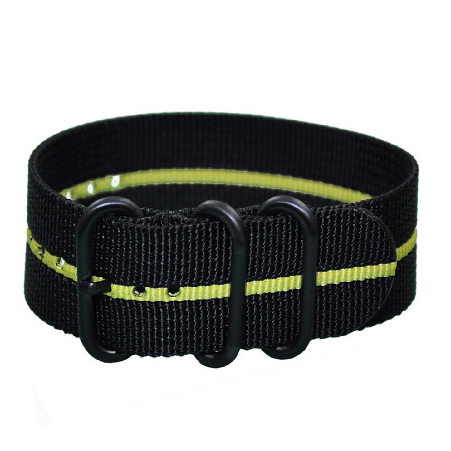 Black-Striped Z3™ | One-Piece | Nylon | Yellow Stripe | PVD Hardware