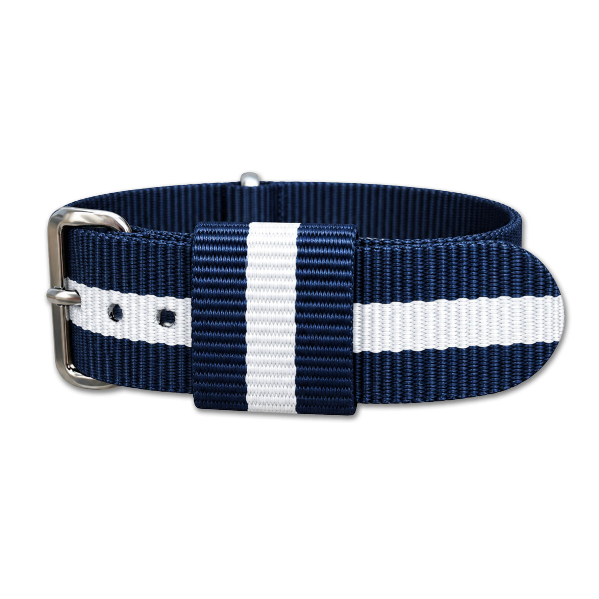 Gentleman RAF | Navy & White | Double Pass | Nylon | Polished Hardware
