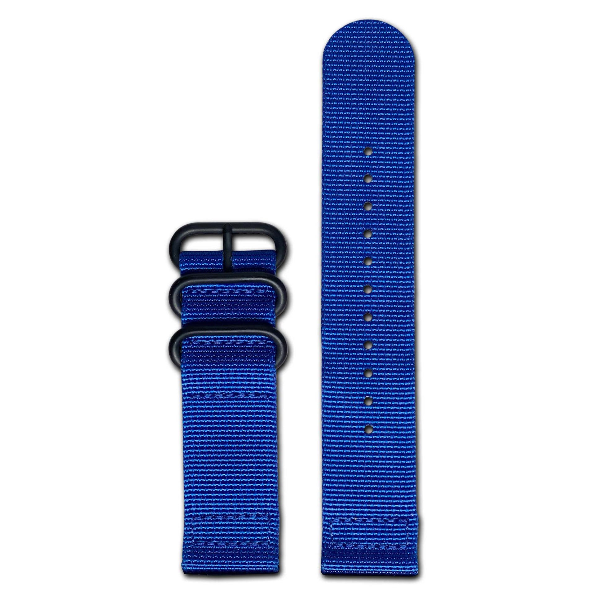 Traditional Blue Z3™ Two-Piece Ballistic Nylon Watch Strap w/ PVD Hardware
