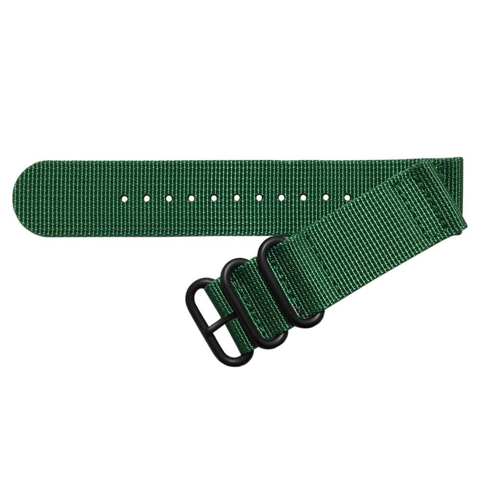 Grass Green Z3™ Two-Piece Ballistic Nylon Watch Strap w/ PVD Hardware