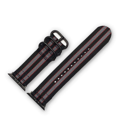 MI6 Bond II Two Piece Ballistic Nylon Watch Band | Compatible with Apple Watch | PVD Hardware