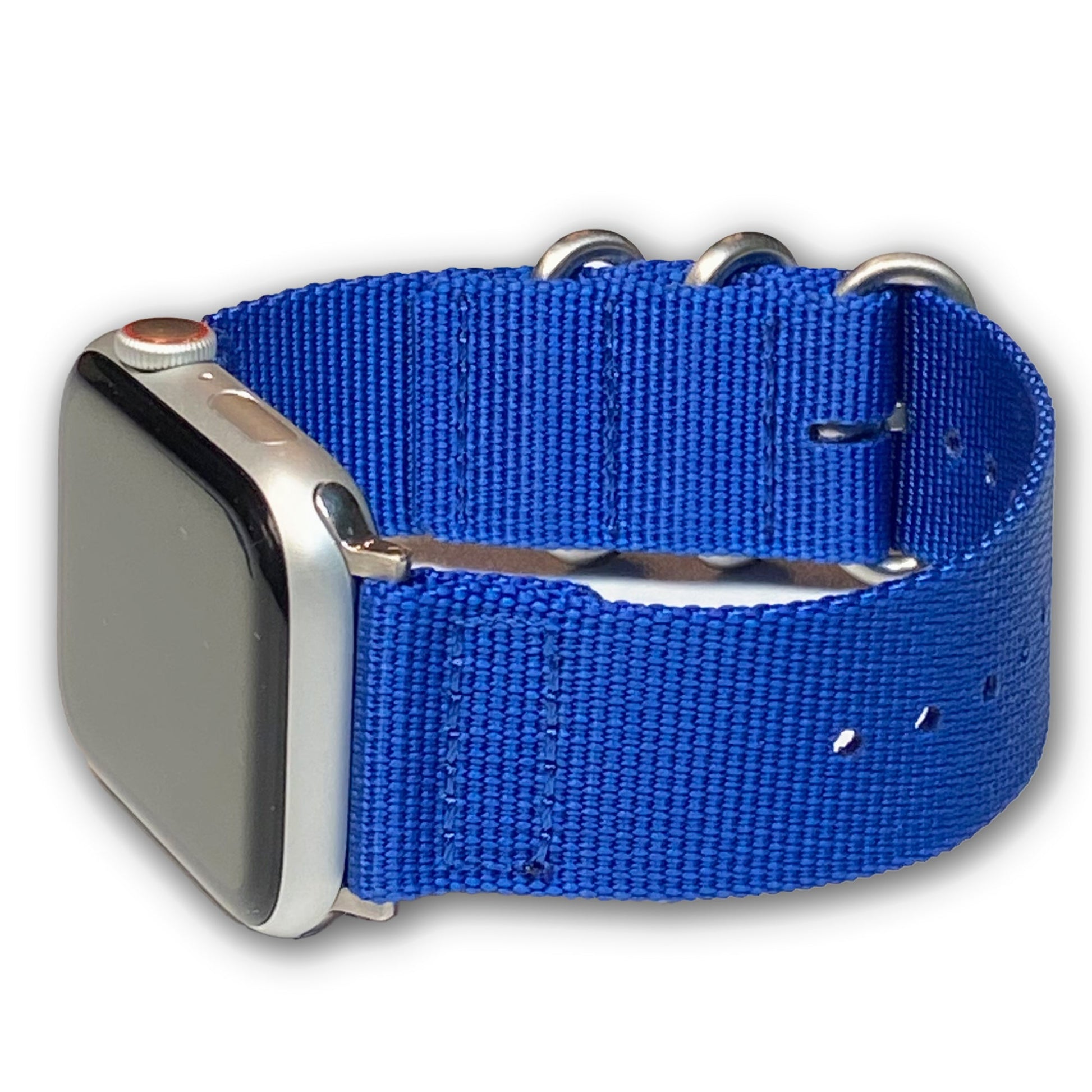 Traditional Blue Two Piece Ballistic Nylon Watch Band | Compatible with Apple Watch