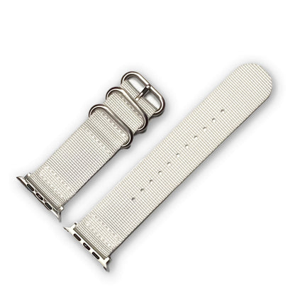 Paranormal Two Piece Ballistic Nylon Watch Band | Apple Watch  | Silver Hardware