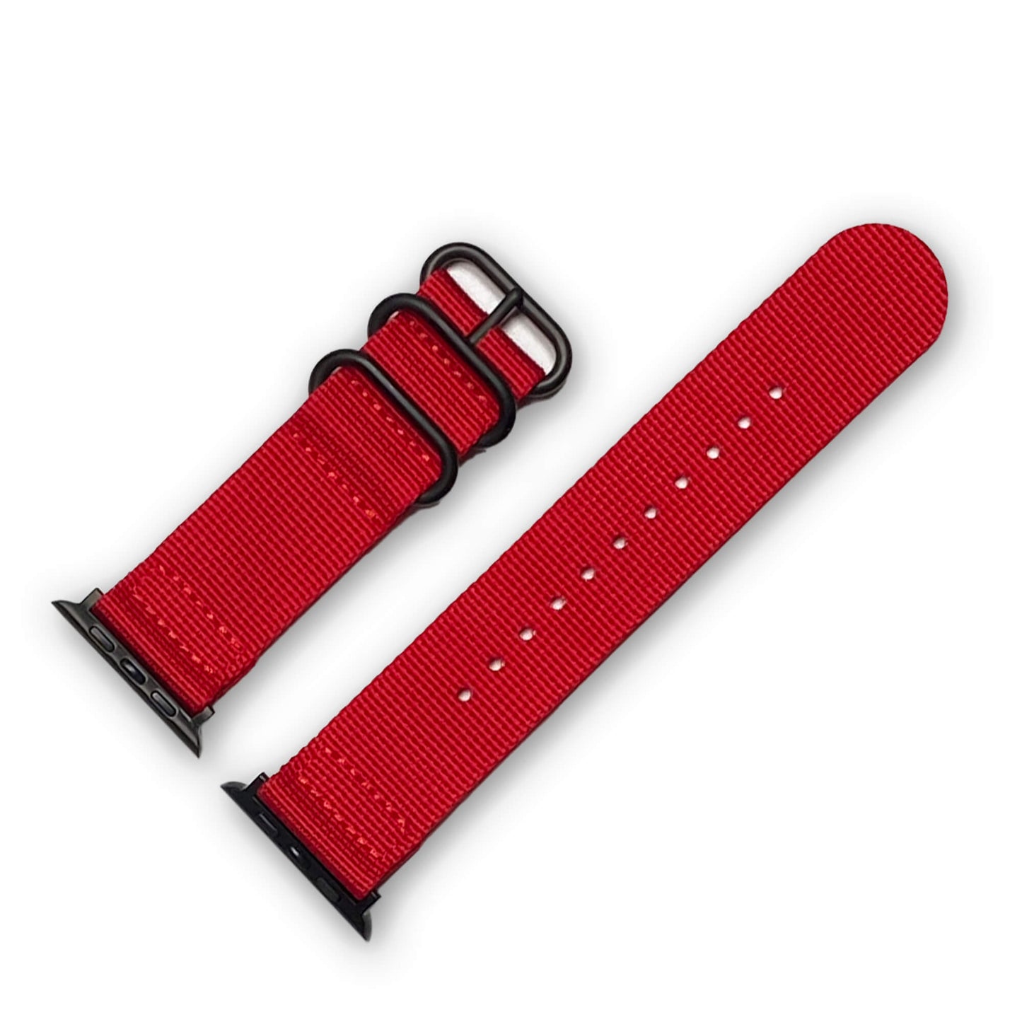 O-Negative Two Piece Ballistic Nylon Watch Band | Compatible with Apple Watch | PVD Hardware