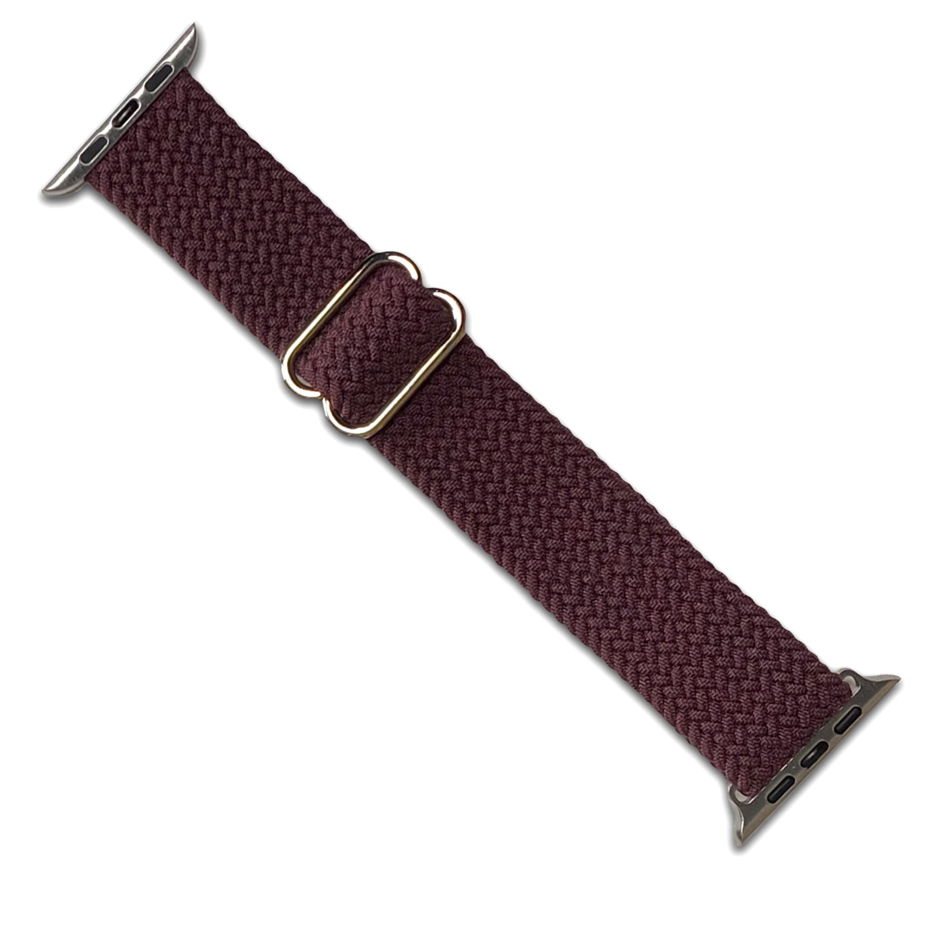 Brown Braided Weave Nylon Watch Band Compatible with Apple Watch