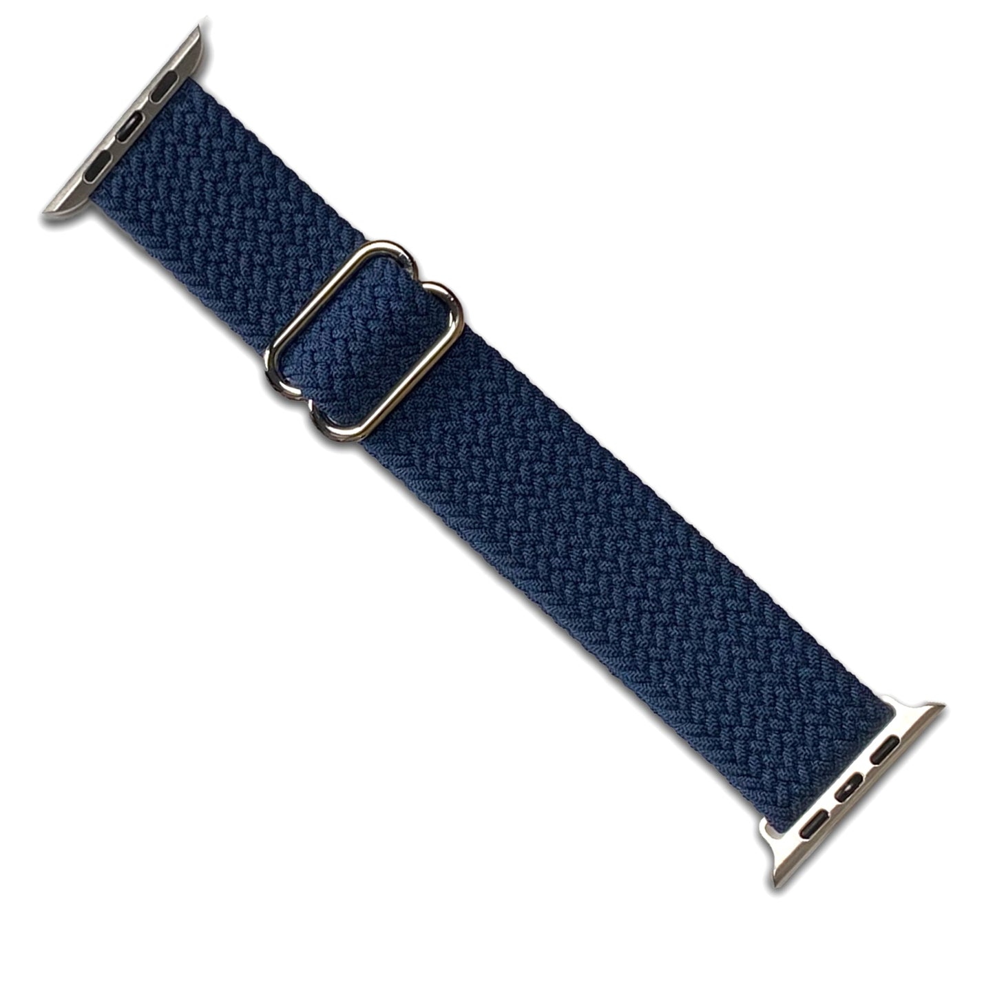Navy Braided Weave Nylon Watch Band Compatible with Apple Watch