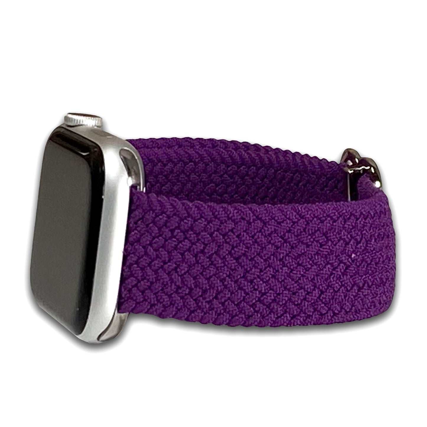 Purple Braided Weave Nylon Watch Band Compatible with Apple Watch