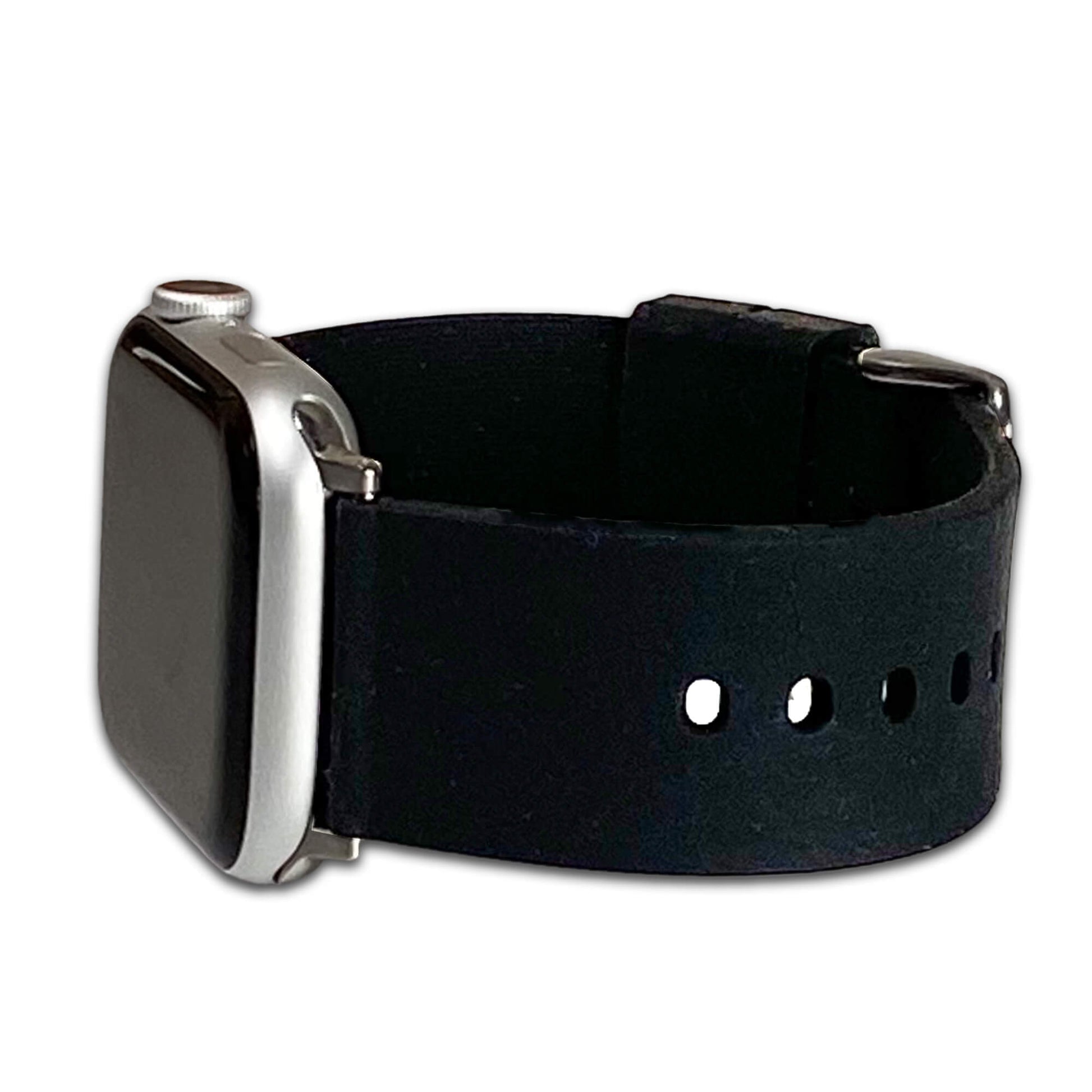 Black Casual Silicone Apple Watch Band