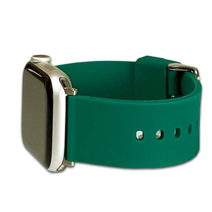 Green Casual Silicone Apple Watch Band