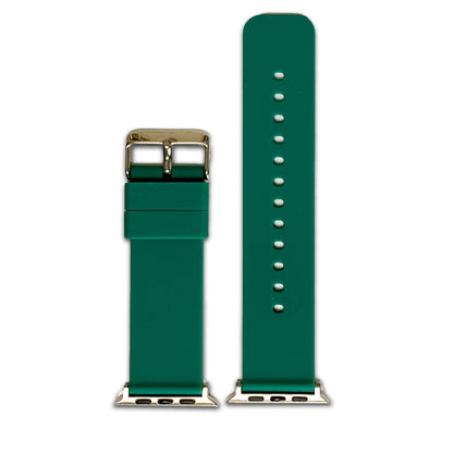 Green Casual Silicone Apple Watch Band