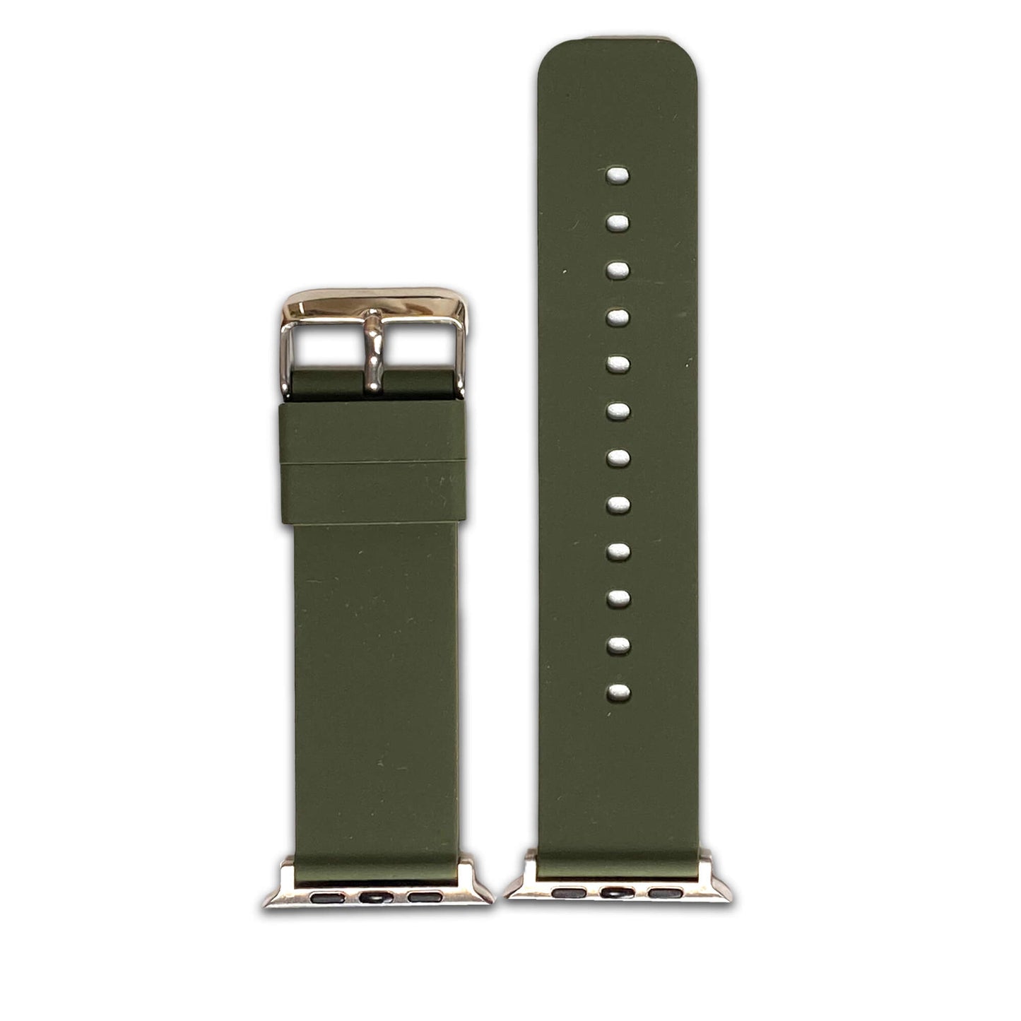 Olive Casual Silicone Apple Watch Band