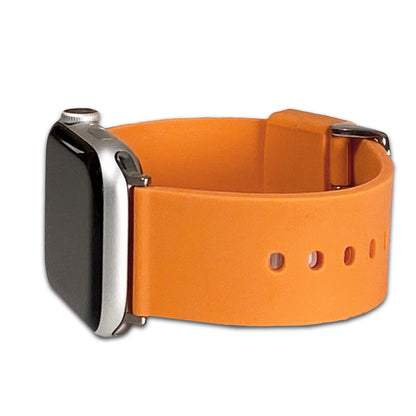 Orange Casual Silicone Apple Watch Band