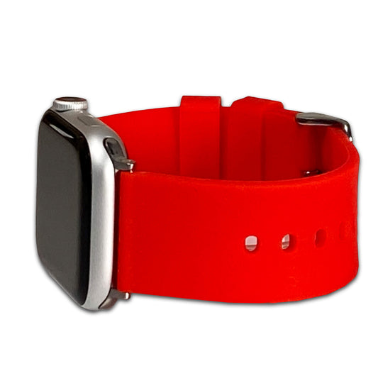 Red Casual Silicone Apple Watch Band