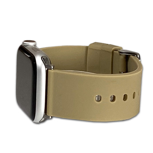 Tan Casual Silicone Apple Watch Band