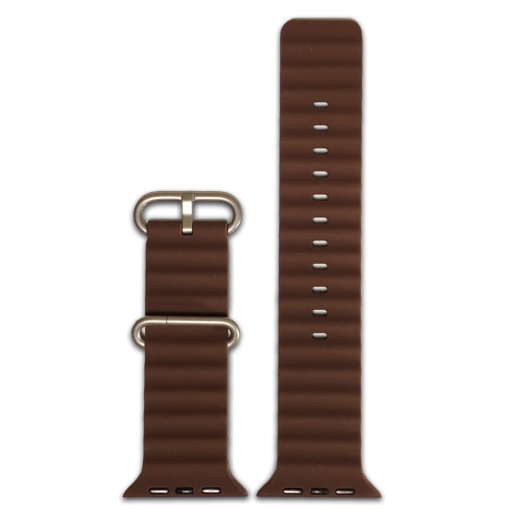 Brown Ocean Style Silicone Apple Watch Band