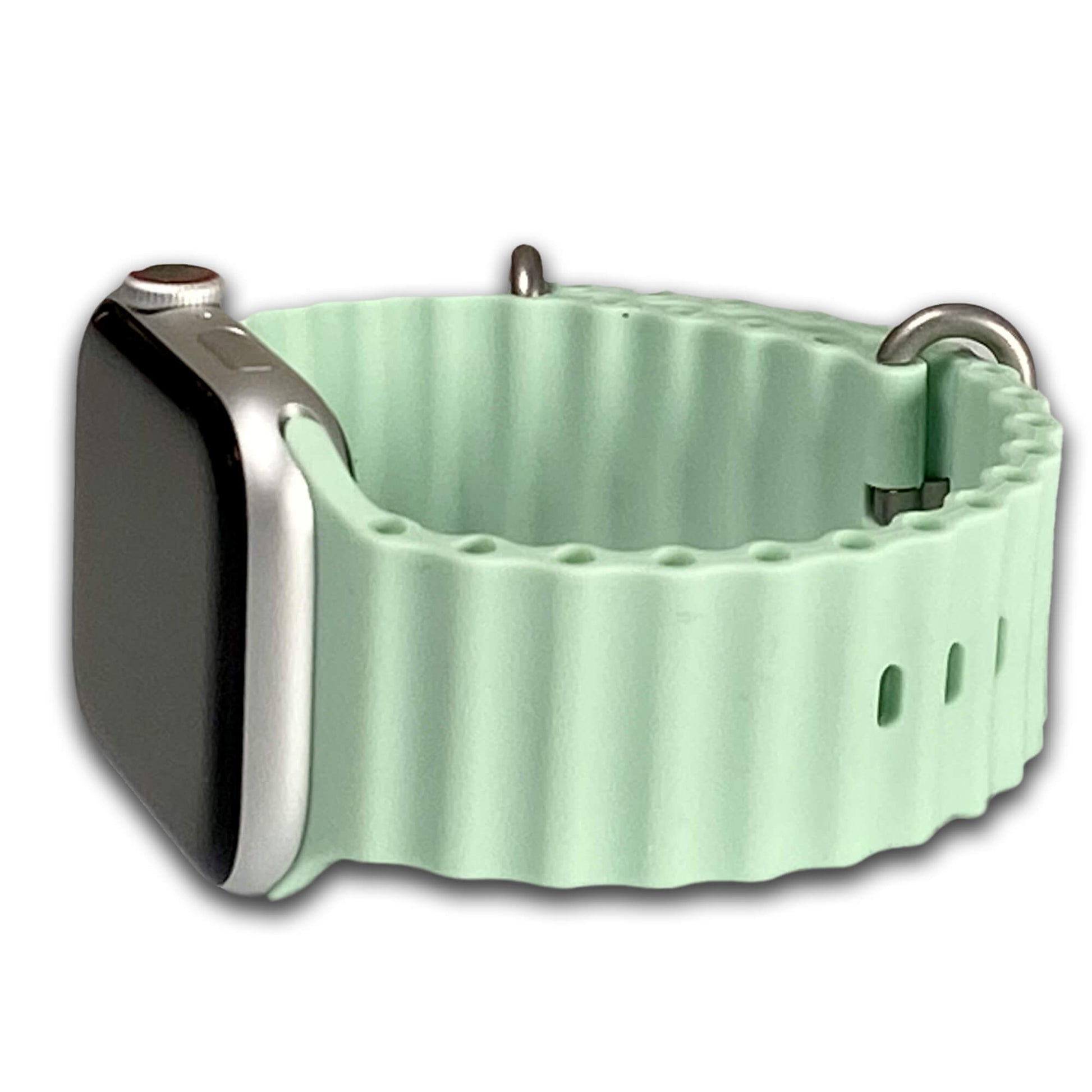 Light Green Ocean Style Silicone Apple Watch Band