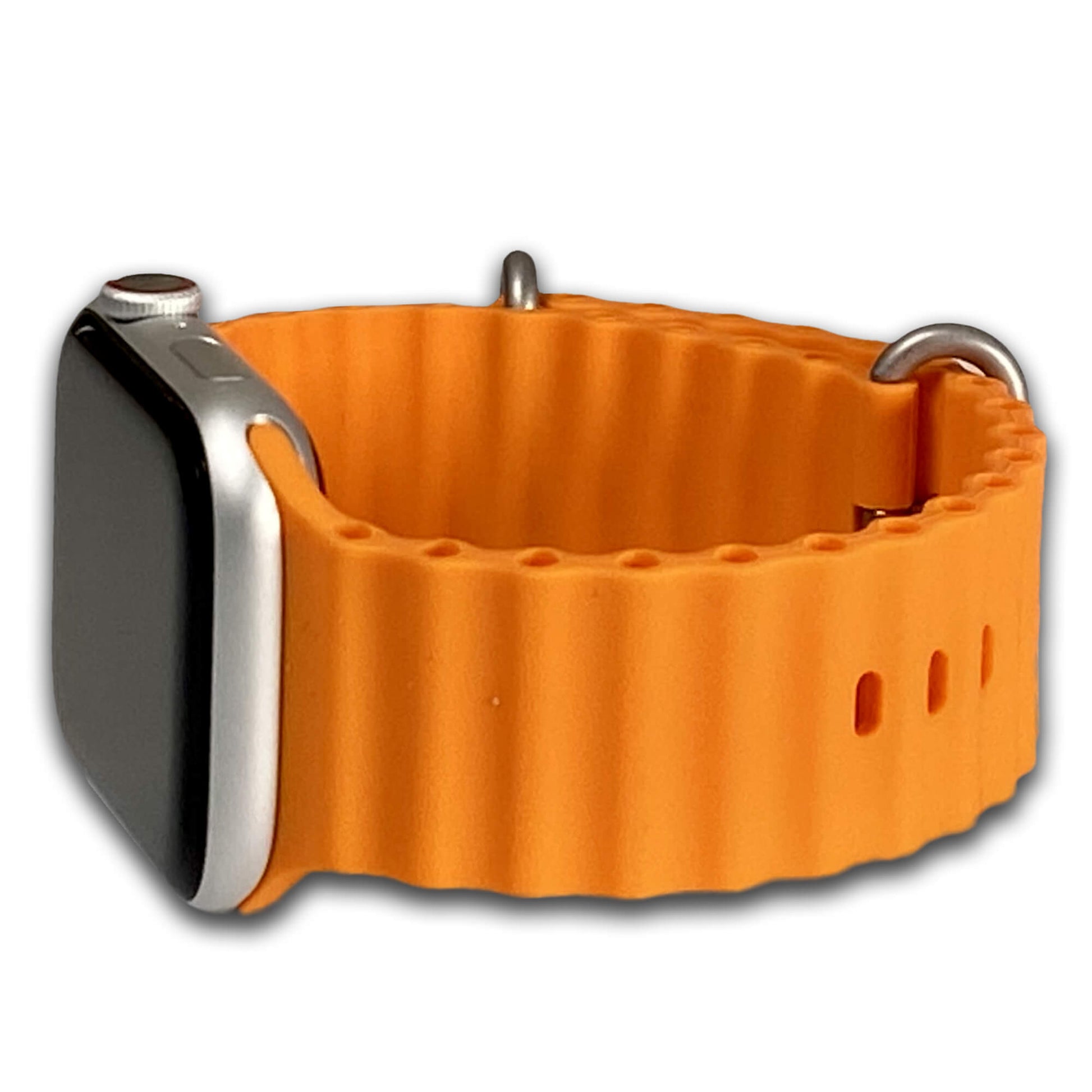 Orange Ocean Style Silicone Apple Watch Band