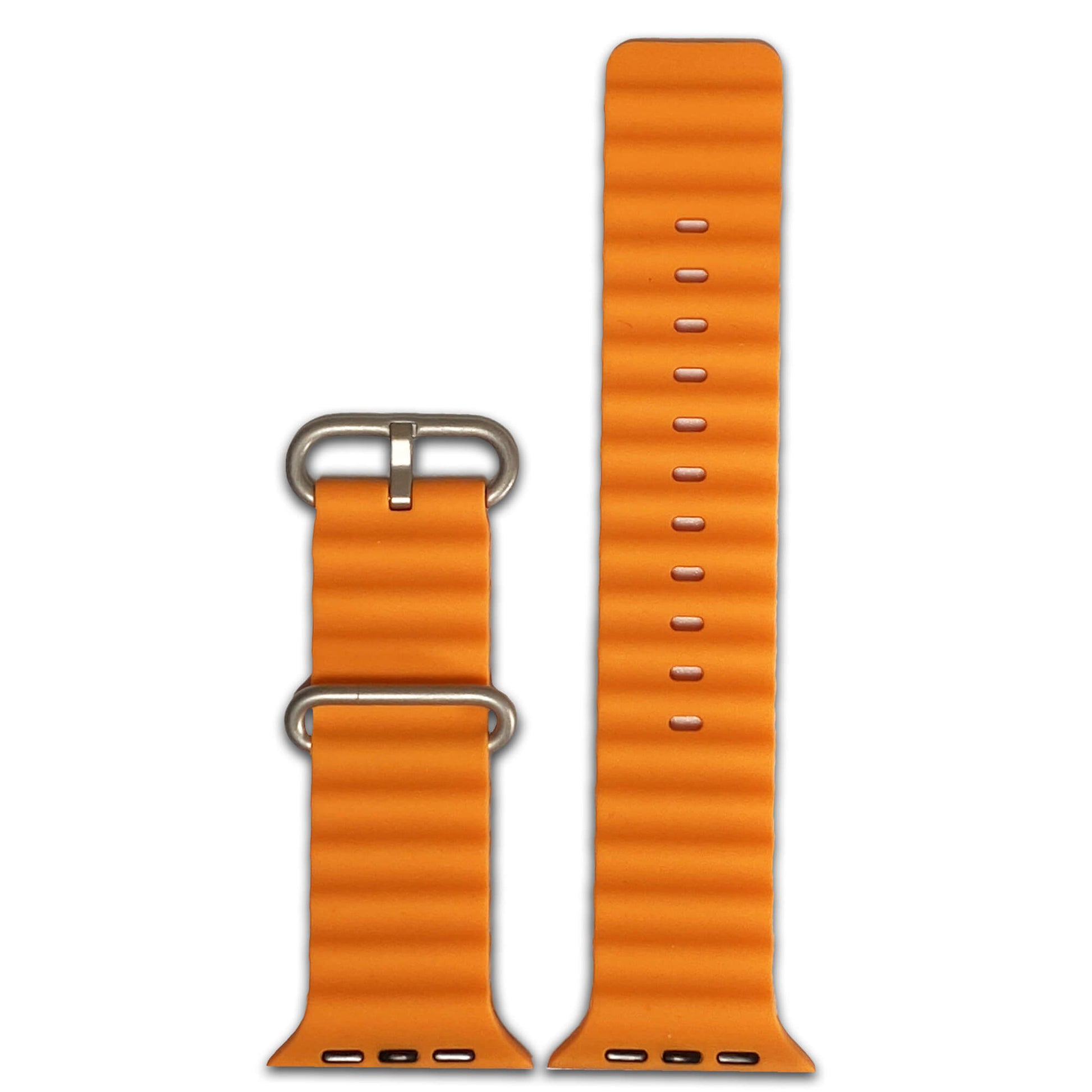 Orange Ocean Style Silicone Apple Watch Band