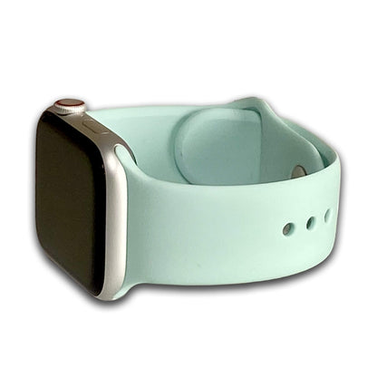 Light Green Two Piece Silicone Apple Watch Band