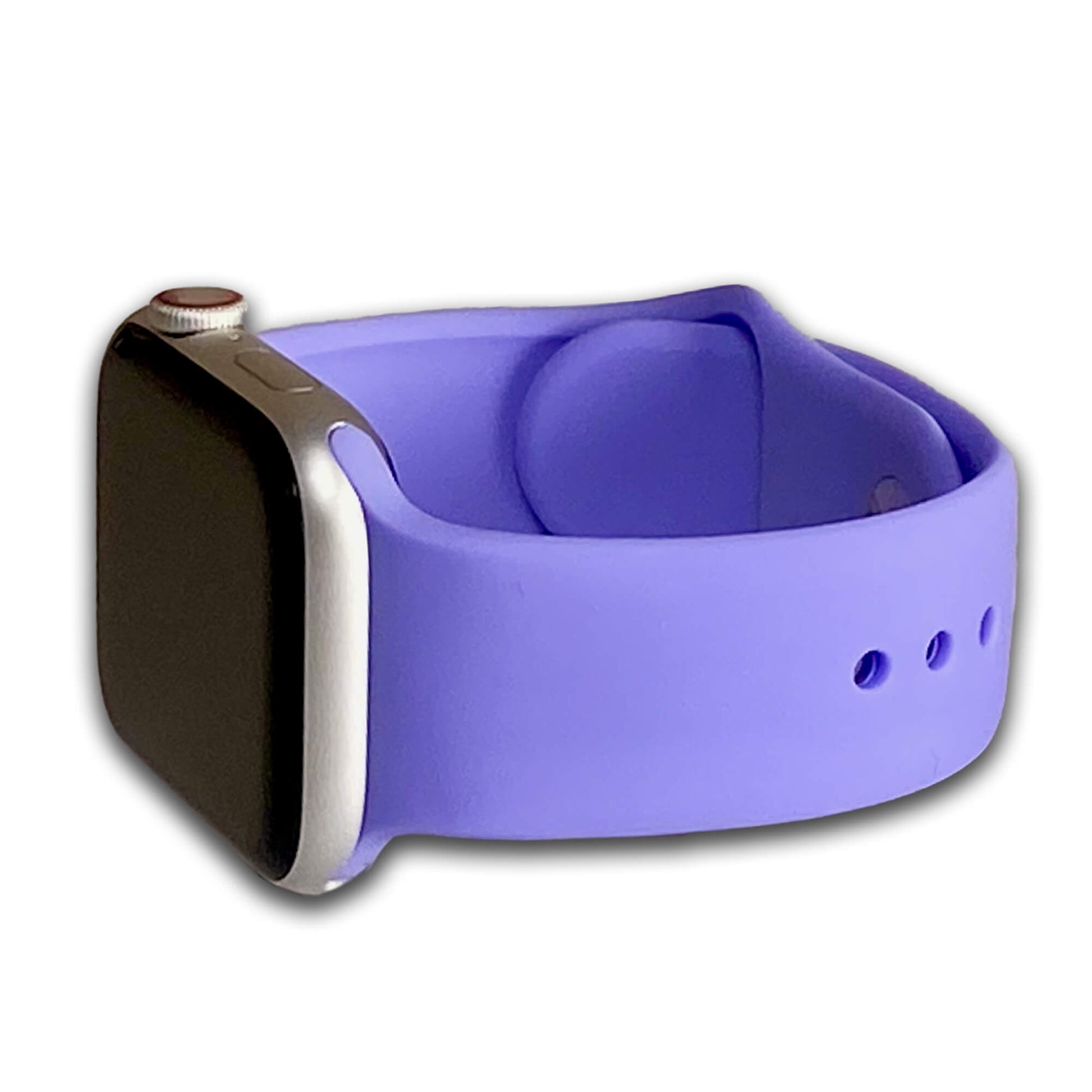 Lilac Two Piece Silicone Apple Watch Band