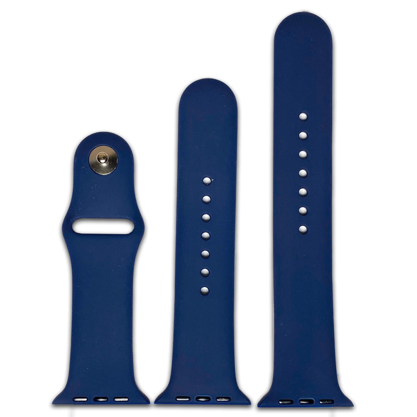 Navy Two Piece Silicone Apple Watch Band