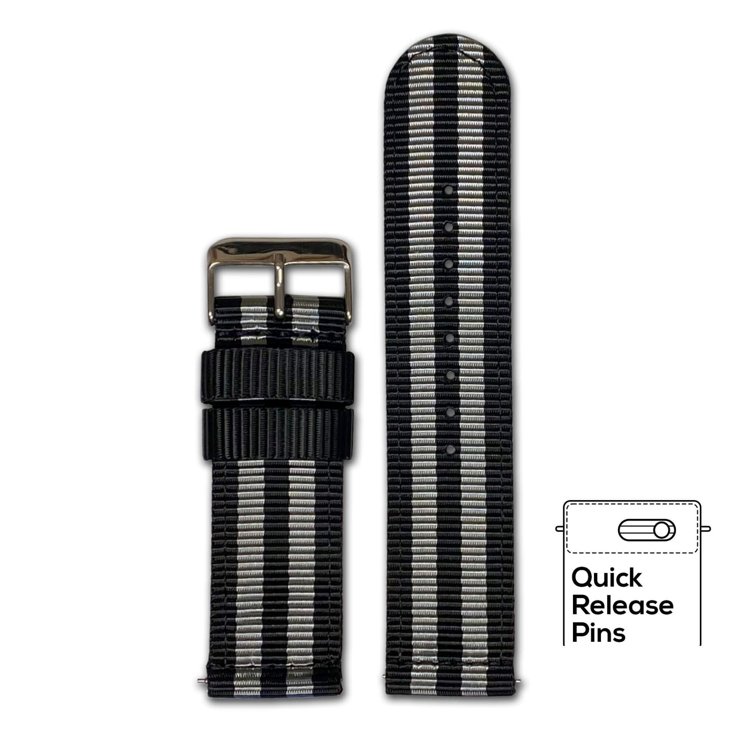 Bond Quick Release Two Piece Nylon Watch Band