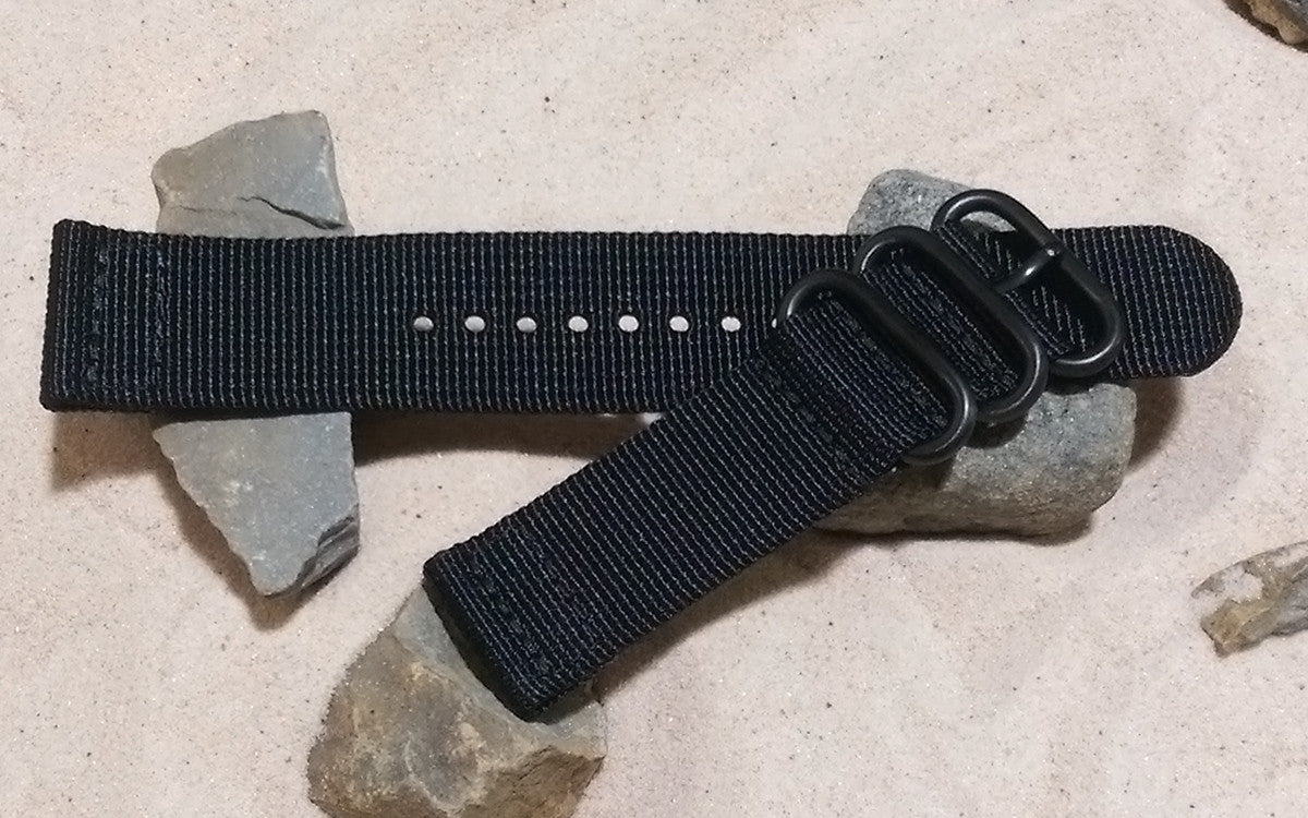 Black Ops Z3™ Two-Piece Ballistic Nylon Watch Strap w/ PVD Hardware