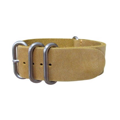 Cowboy Z4™ Leather Watch Strap w/ Brushed Hardware