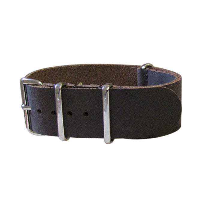 Deputy Leather Watch Strap w/ Polished Hardware
