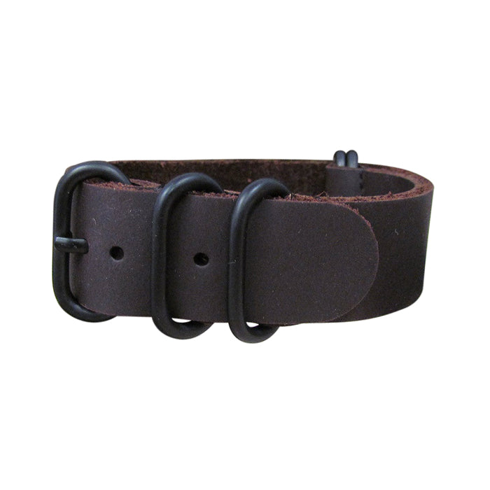 Deputy Z5™ Leather Watch Strap w/ PVD Hardware