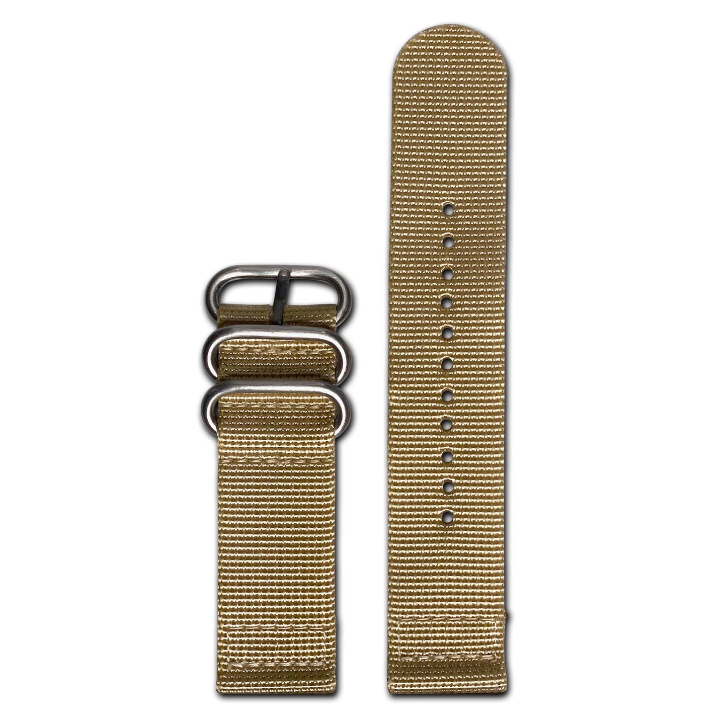 Desert Dweller Z3™ Two-Piece Ballistic Nylon Watch Strap w/ Brushed Hardware 